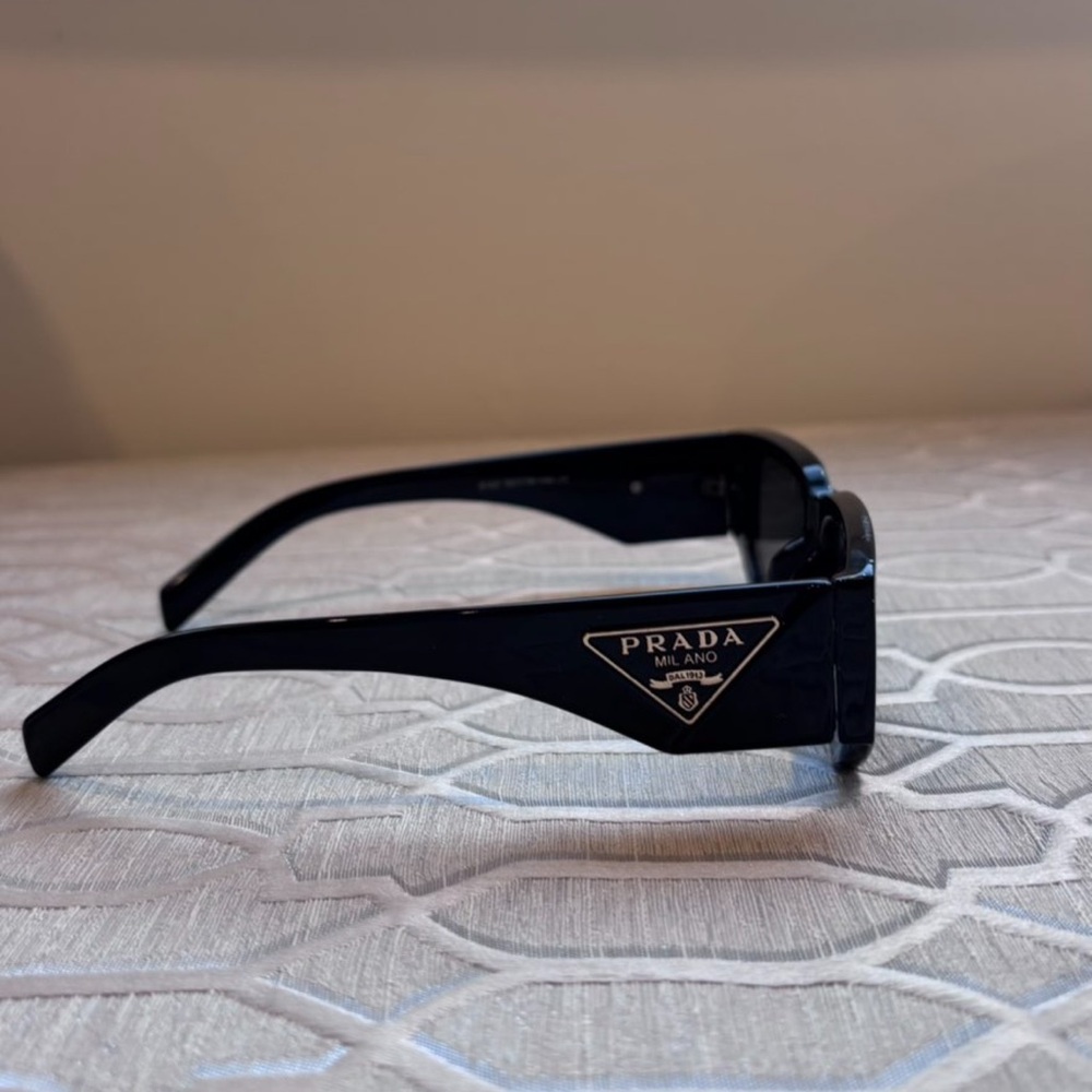 Prada Black Rectangular Sunglasses - image 6